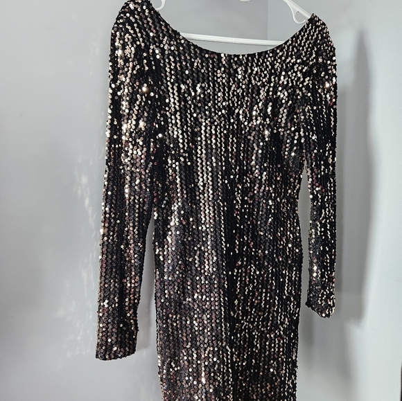 BNWT Only Golden Sequinned Dress - Picture 10 of 10